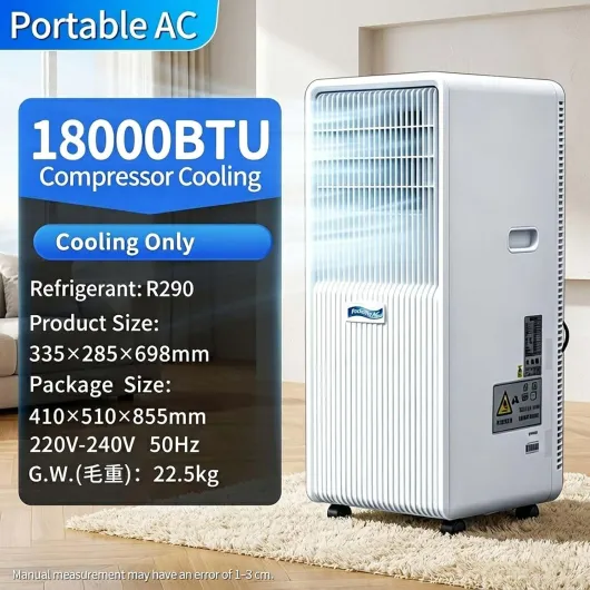 18000 BTU Portable Air Conditioner High Performance Floor Standing AC Unit