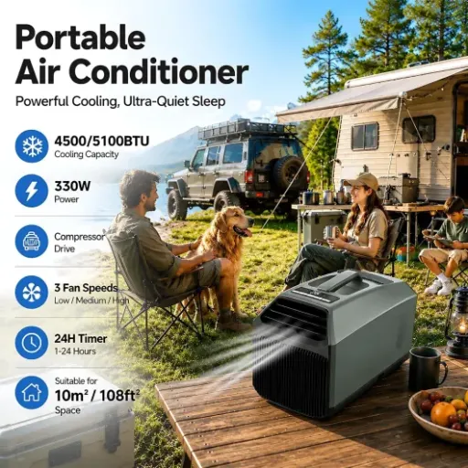 Portable Air Conditioner 5100/4500 BTU Review: a low-draw camper AC that mostly gets the job done