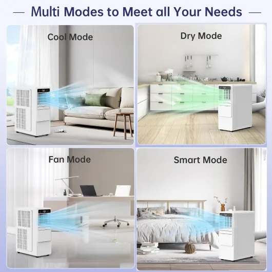 12000BTU Portable Air Conditioners with Remote, Floor Standing Cooling Portable AC Unit 12000.0 British Thermal Units