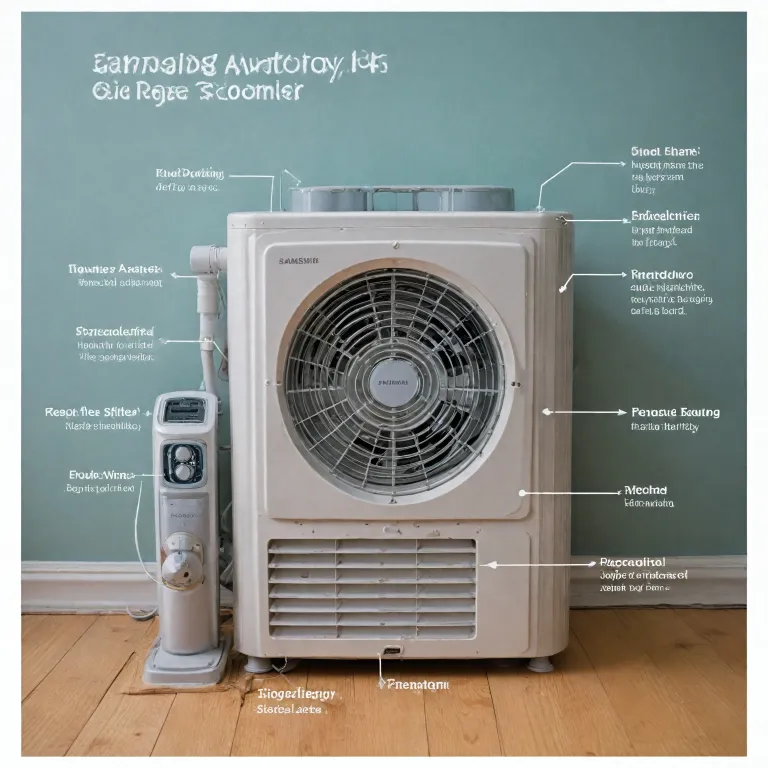 Understanding the diagram of a portable air conditioner