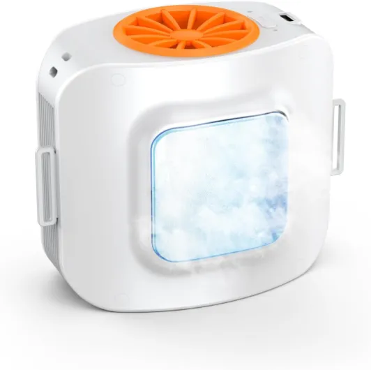 Portable Waist Fan Air Conditioner with Cooling Plate, Wearable Belt Personal Fan 10,000 Amh Rechargeable Battery operated, 3+1 Speed Cooling For Outdoor Camping Travel.