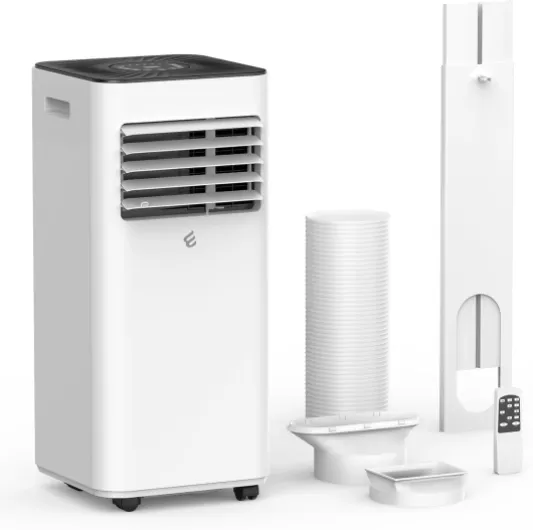10,000 BTU Portable Air Conditioners, Portable AC With Remote for Room to 450 sq.ft 3 in 1 Air Conditioner With Dehumidification/Air Circulation/Timer And Window Kit White 10000-BTU