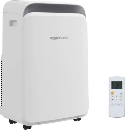 3-In-1 Portable Air Conditioner, 12000 BTU (ASHRAE), Cools Up to 550 Sqf, Portable AC with Cool/Dry (Dehumidifier)/Fan-Only Functions, Auto Mode, Sleep Mode, Timer, White 12000 BTU Without Heat Pump