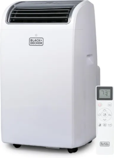 BLACK+DECKER Smart Portable Air Conditioner, 14,000 BTU (10,200 BTU SACC) for Rooms up to 700 Sq - Ft., Smart Portable AC with Follow Me Remote and Window Kit, BPACT14WT, White 1 Count (Pack of 1)