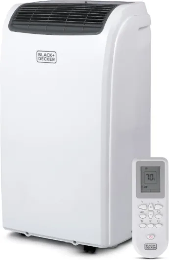 BLACK+DECKER Smart Portable Air Conditioner with Heat, 12,000 BTU (8,000 BTU SACC) Cooling, 9,000 BTU Heating for Rooms up to 550 Sq - Ft., Follow Me Remote, BPACT12HWT, White 12,000 BTU + HEAT
