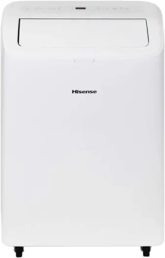 Hisense 8,000 BTU Portable Air Conditioner with Dual Hose & Inverter, 350 Sq Ft, Wi-Fi, ConnectLife App Google and Alexa, 3 operating modes, Noise 42 dB(A) - HAP0824TWD (Renewed), White