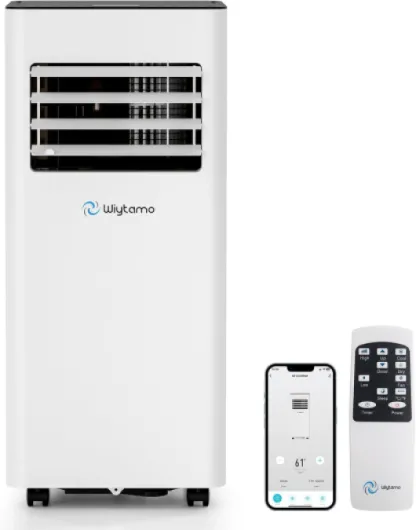 10,000 BTU Portable Air Conditioners with WiFi, 3-in-1 Air Conditioner for Room&Garage– Portable AC Unit with Cool, Dehumidifier&Fan, with Remote/Sleep Mode/Child Lock/24 Hrs Timer/Self Evaporation 10,000 BTU + WIFI