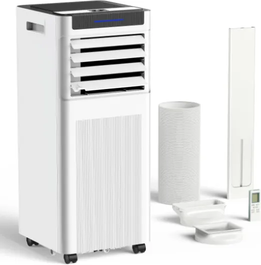 Portable Air Conditioners, 10000 BTU Portable AC up to 450 Sq.Ft, 3 in 1 AC Unit with Cool, Dehumidifier & Fan Modes, Remote Control & 24H Timer, AC Unit for Bedrooms, Living Rooms & Apartments