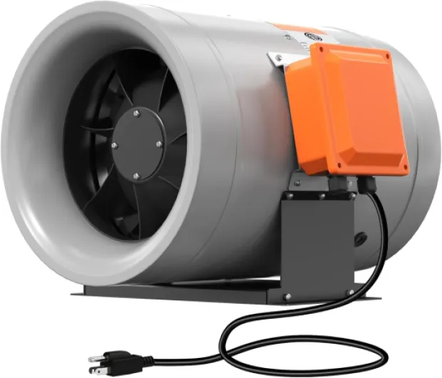 14 inch Inline Duct Fan 2450CFM Constant Speed Ventilation Exhaust Fan - For Heating/Cooling Booster, Grow Tents, Hydroponics, with NSK/SKF Bearings, ETL Listed