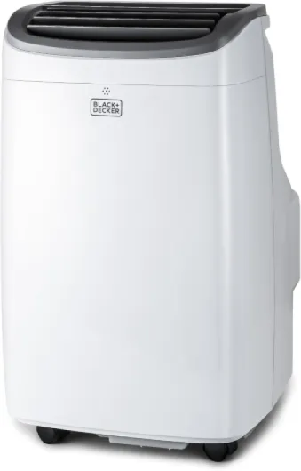 BLACK+DECKER 8,000 BTU Portable Air Conditioner up to 350 Sq - with Remote Control, White