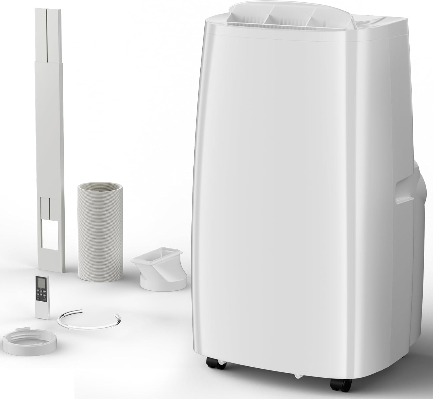 14000BTU Portable Air Conditioners, 4-in-1 Fonction Ac Unit with Cooling, Dehumidifier,Fan and Sleep Mode, Timer Auto-on/off,Cools up to 750 sq.ft, Remote Control, Window kits Included