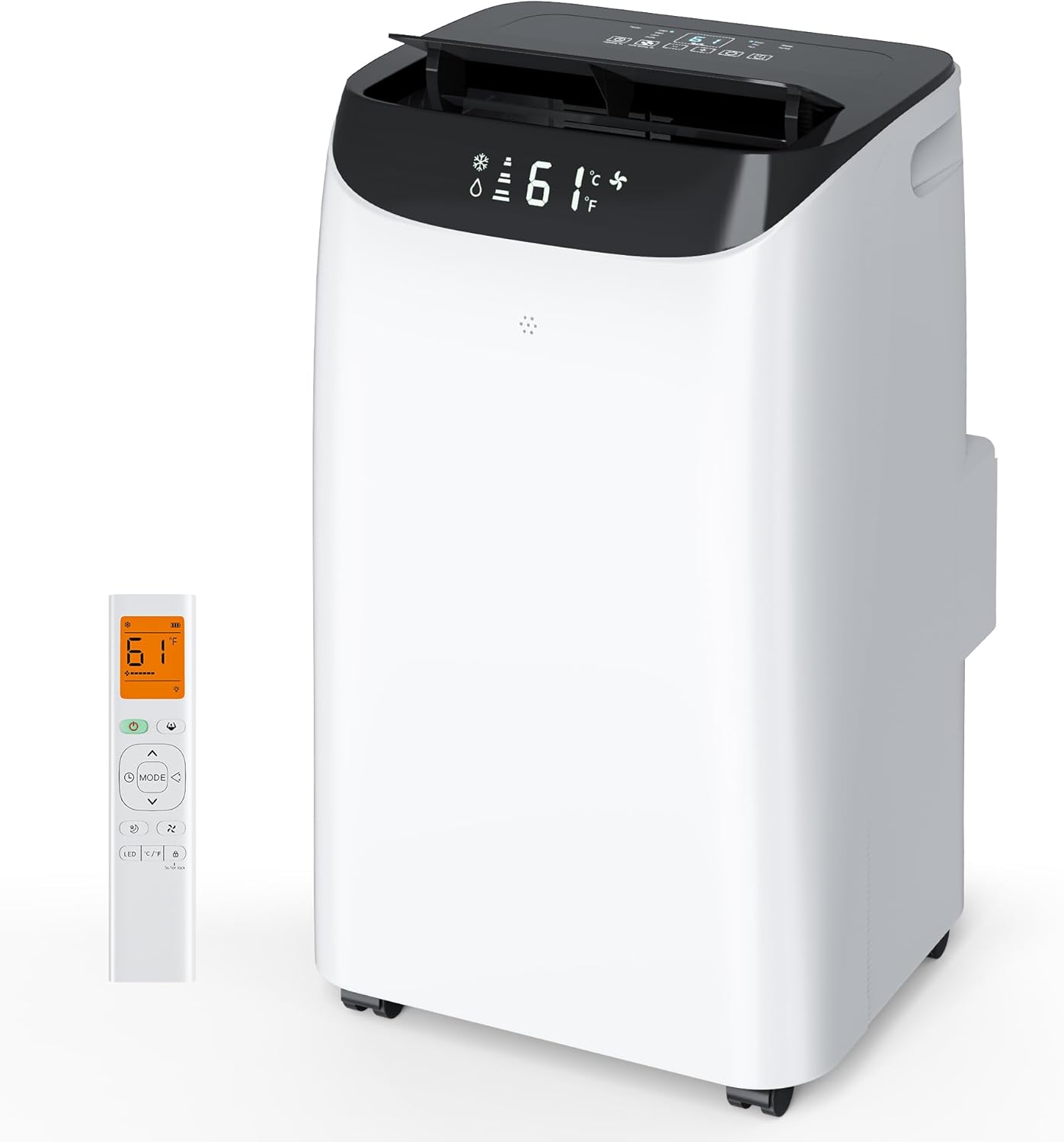 Inverter 16000BTU Portable Air Conditioners with Remote, Free Stand Cooling Portable AC Unit for Room up to 800 sq.ft, with Dehumidifier & Fan, Dual Hose, Quiet Sleep Mode(45dB), Windows Kit 16000 Btu