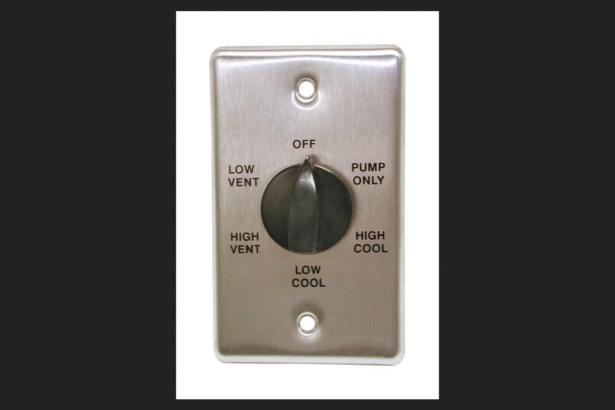 Metal Black Evaporative Cooler Wall Switch