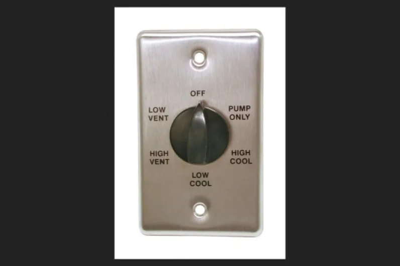 Metal Black Evaporative Cooler Wall Switch
