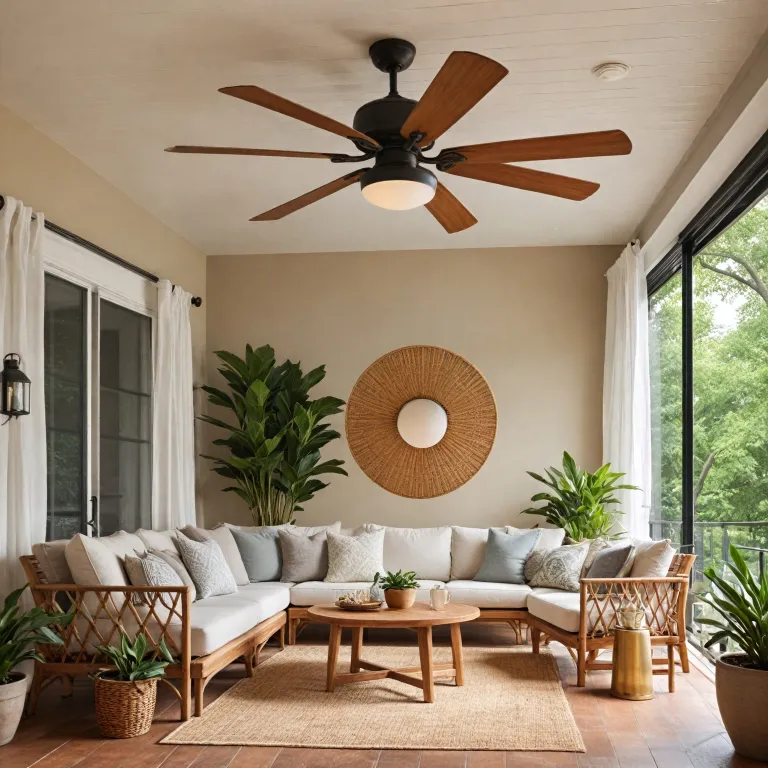 Elegant outdoor fans for patio comfort in warm weather