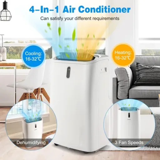 COSTWAY 5 in 1 Portable Air Conditioner Review: a chunky but handy all‑year unit if you accept the noise