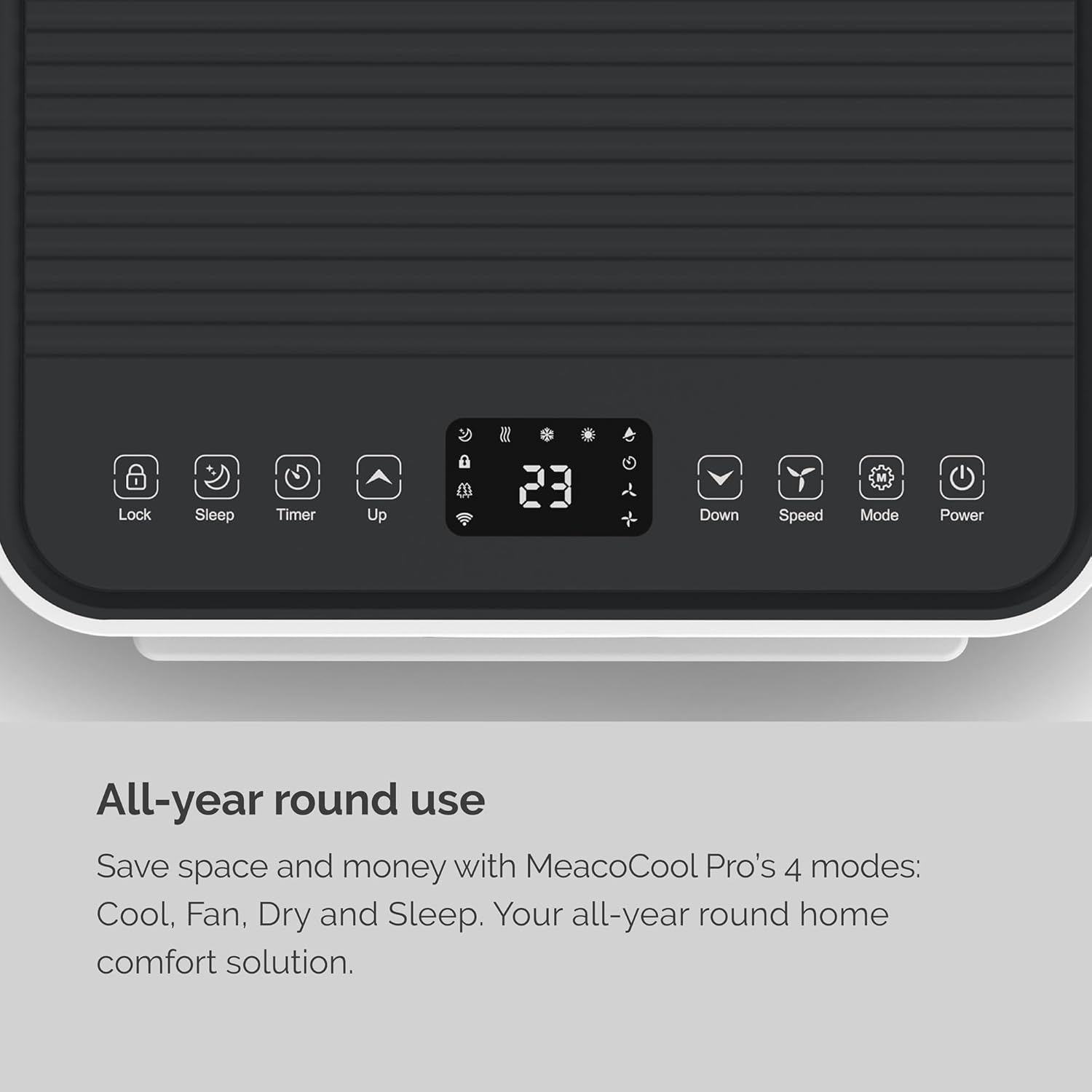 MeacoCool Pro Series 8000 CH Portable Air Conditioner - Wi-Fi enabled with Meaco App, Low Energy, Low Noise, Free Flexible Window Kit 8000CH PRO-WiFi