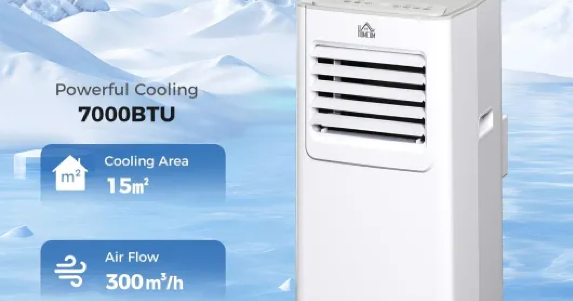 HOMCOM 7000 BTU Portable Air Conditioner Review: a compact unit that ...