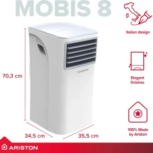 Ariston MOBIS 8 UK Review: a compact portable AC that cools well but isn’t quiet