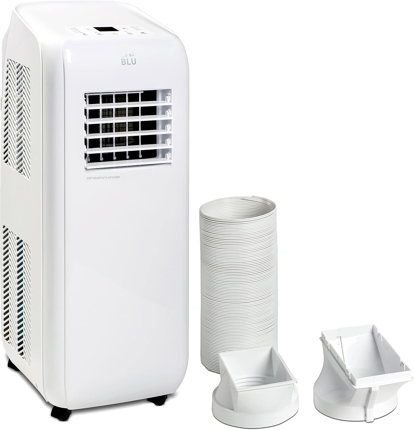 BLU-09 9,000 BTU Portable Air Conditioner Portable 3-1 Air Conditioner, Dehumidifier, Cooling Fan with 3 Fan Speeds, Window Sheet for UK Windows, Digital Display & Remote Control