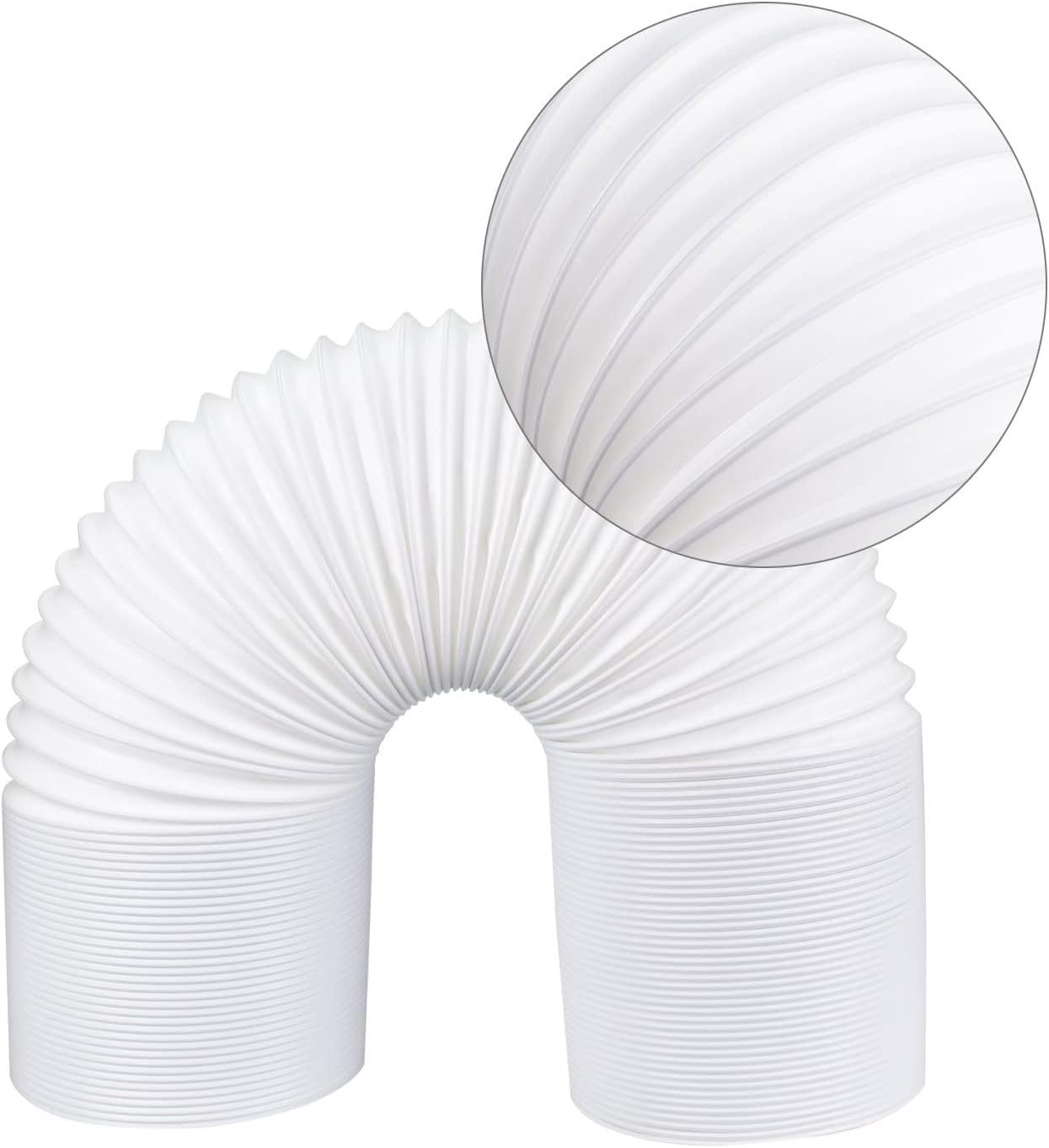 Portable 6 Inch 150mm Diameter Replacement Long Ac Air Conditioner Conditioning Unit Replacement Tubes Vent Flexible Con Exhaust A/C Universal Aircon Hose Extension Duct Counterclockwise & 300cm Counterclockwise & Length 300cm