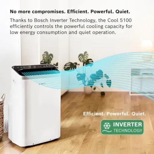 Bosch Cool 5100 Portable AC Review: quiet inverter unit that cools well… if you set it up right