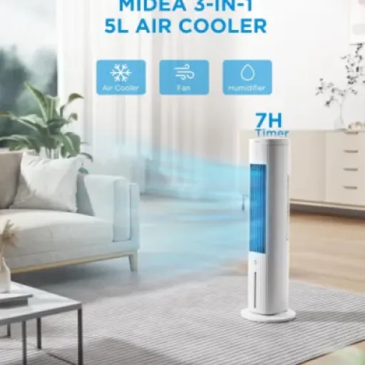 Midea 5L Air Cooler Review: a solid fan with a cooling boost, not a real air con
