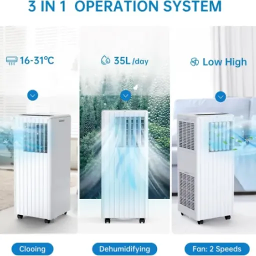 JustSmart 9000 BTU Portable Air Conditioner Review: a no-frills unit that cools fast and doesn’t kill your sleep
