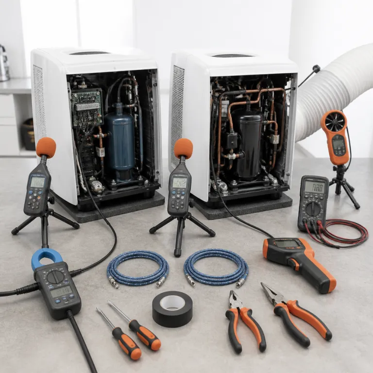 Inverter vs fixed-speed compressor in a portable AC: the noise and efficiency gap nobody benchmarks