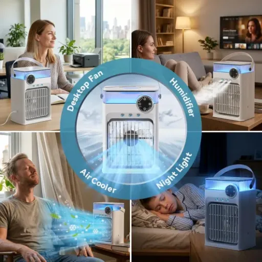 YFFU Portable Air Conditioner Review: a desk fan with water, not a real AC