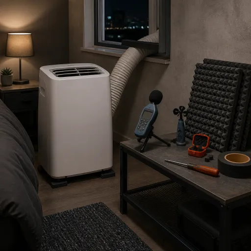 Portable AC noise at night: the decibel reading that matters, the sleep mode that works, and the fan that fakes it